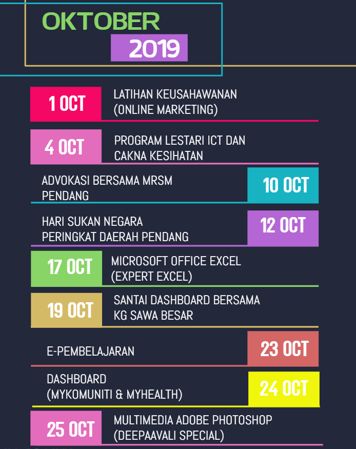Copy of Upcoming Events Calendar Made with PosterMyWall